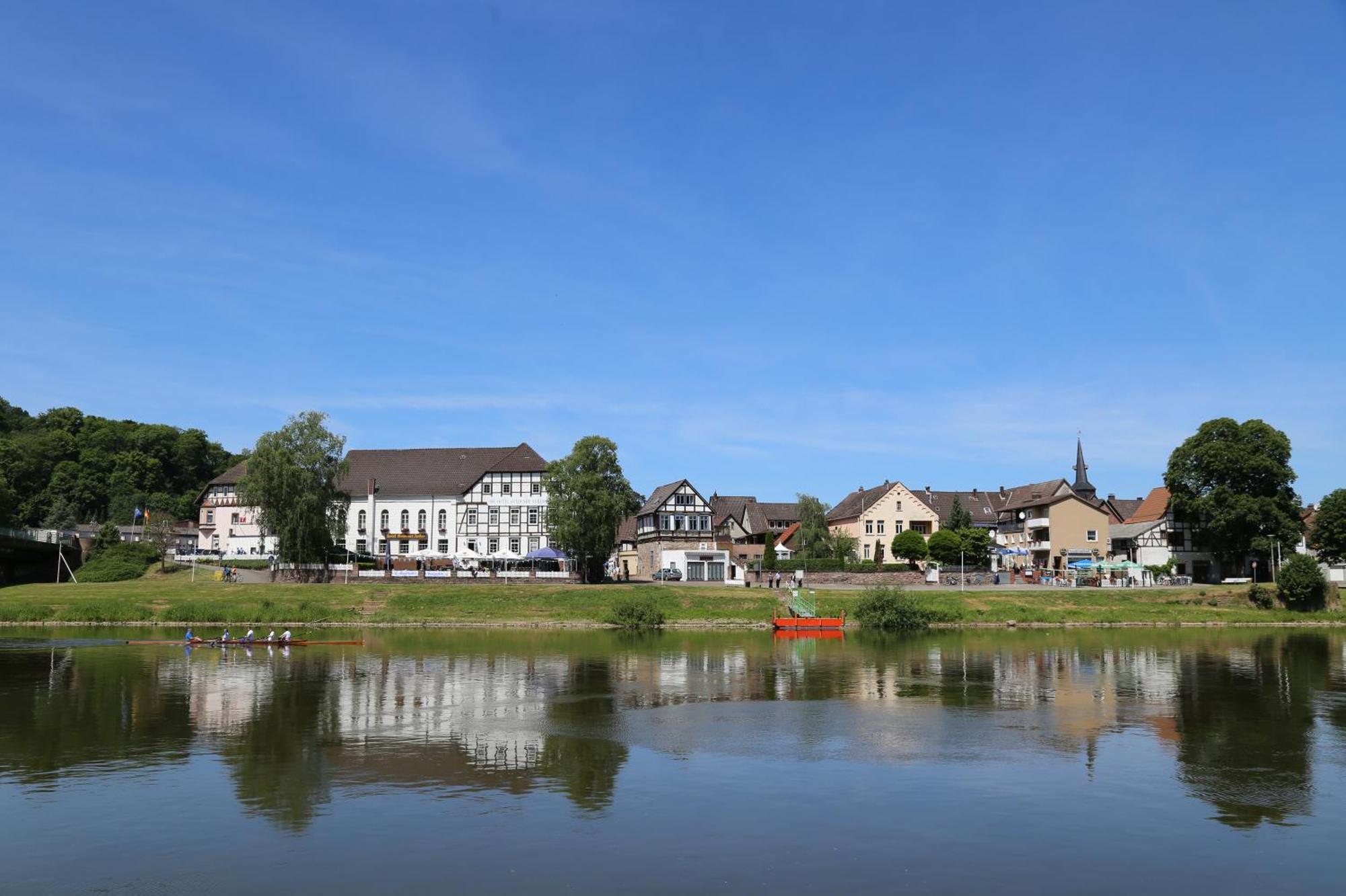 Ferienwohnungen Am Weserstrand Bodenwerder Eksteriør billede